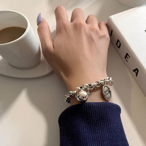 *NEW 925 Sterling Silver Chunky Chain Bracelet - Picture 6 of 6